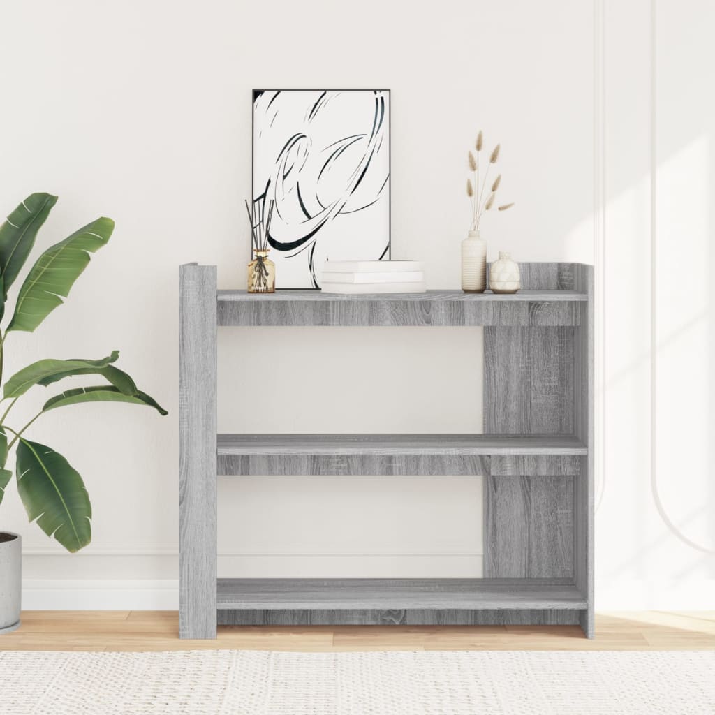 Table console sonoma gris 100x35x90 cm bois d'ingénierie - XIOS