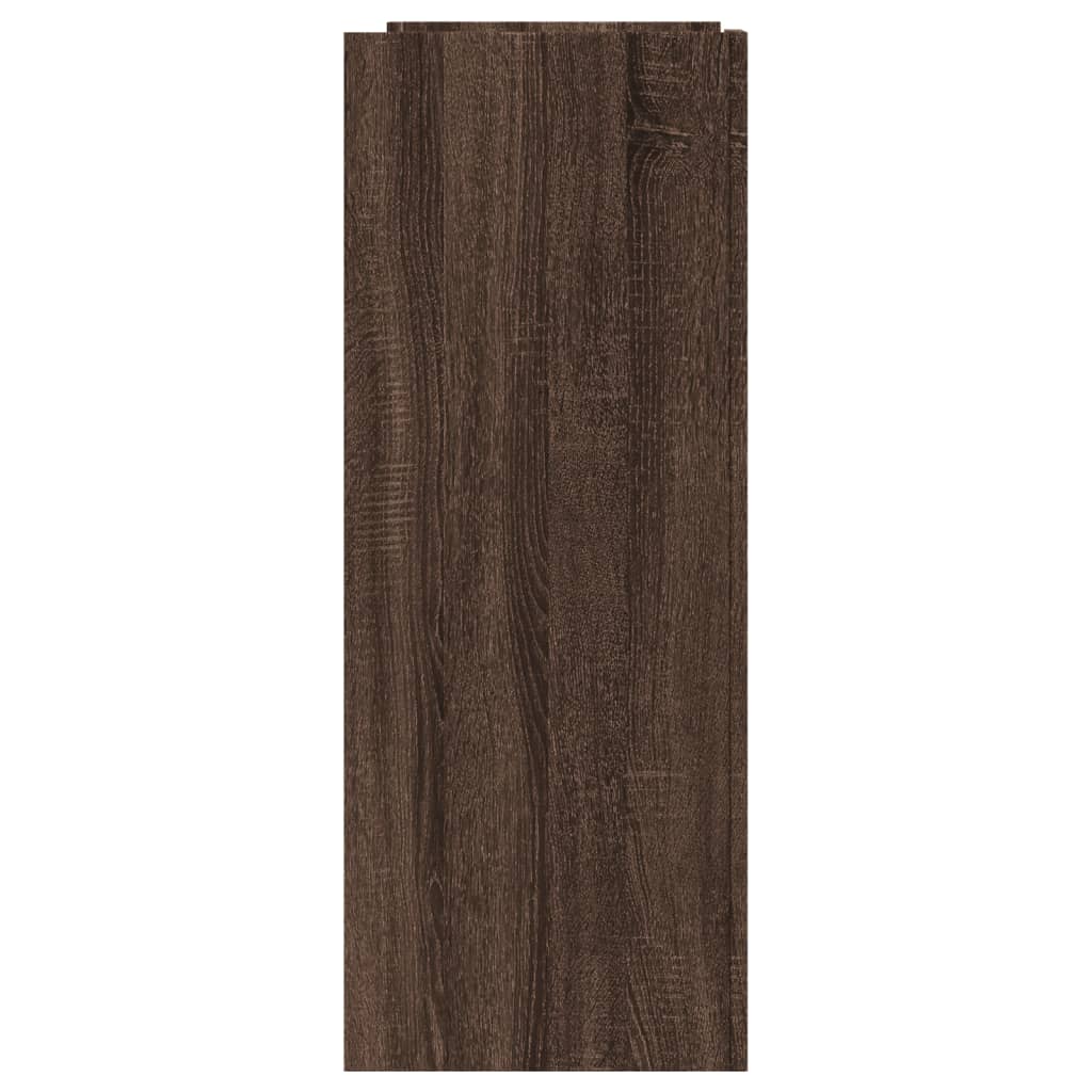 Table console chêne marron 100x35x90 cm bois d'ingénierie - XIOS
