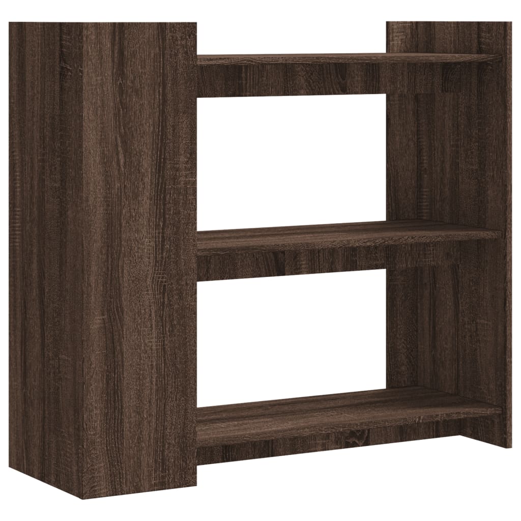 Table console chêne marron 100x35x90 cm bois d'ingénierie - XIOS