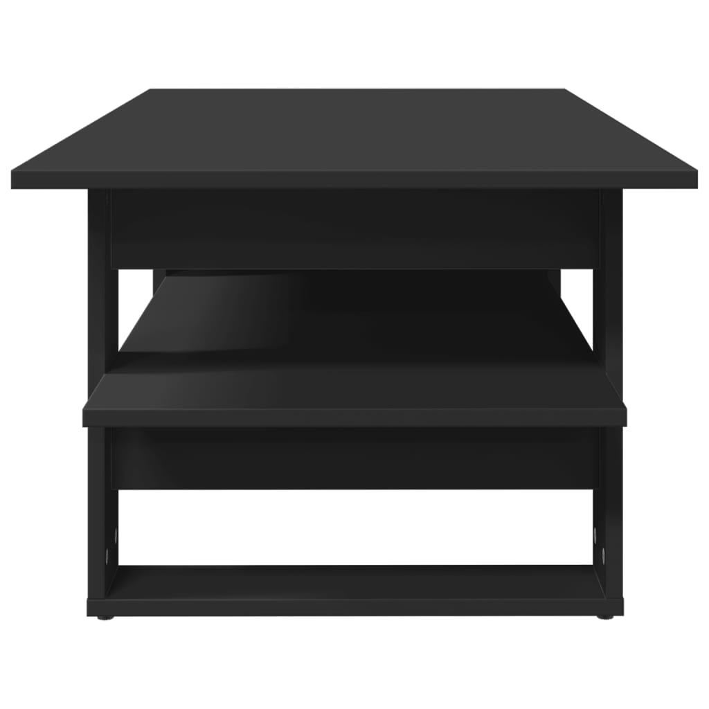 Table basse noir 102x55x42 cm bois d'ingénierie - XIOS
