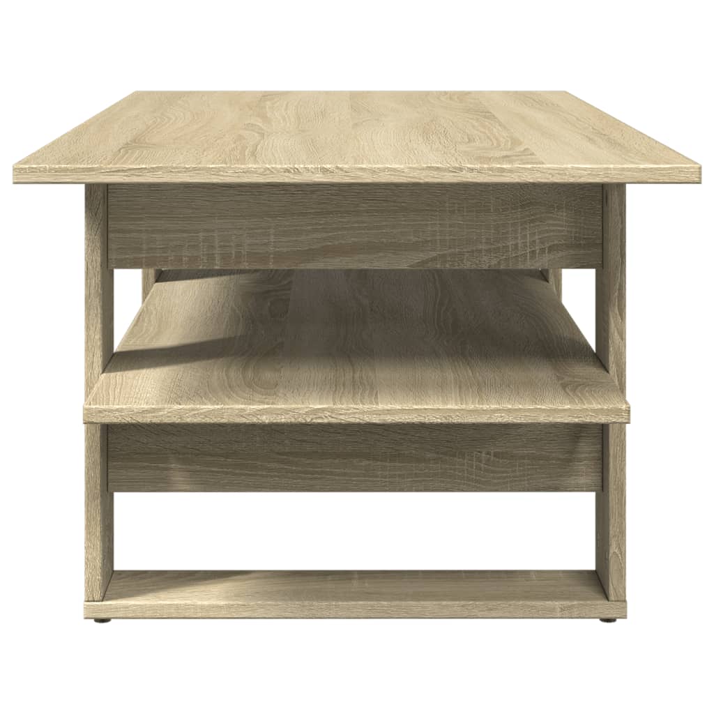 Table basse chêne sonoma 102x55x42 cm bois d'ingénierie - XIOS