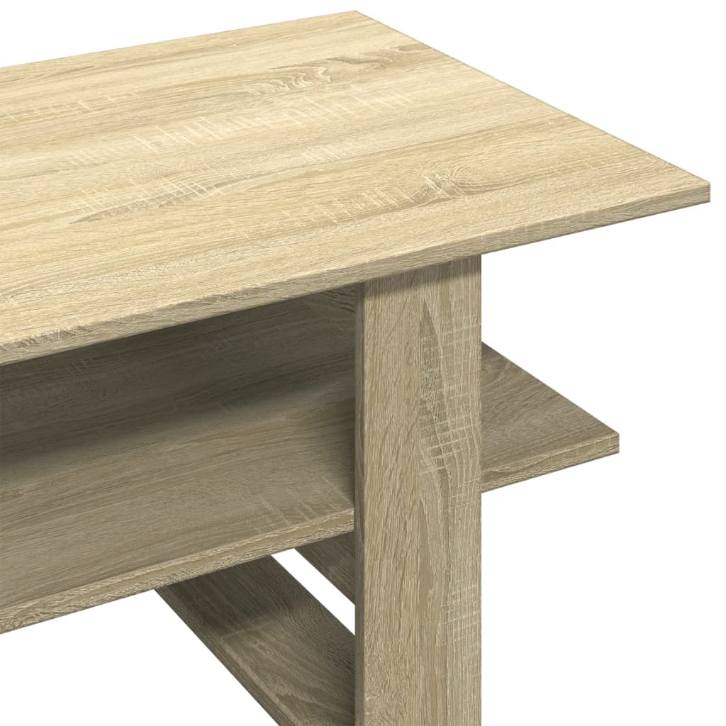 Table basse chêne sonoma 102x55x42 cm bois d'ingénierie - XIOS