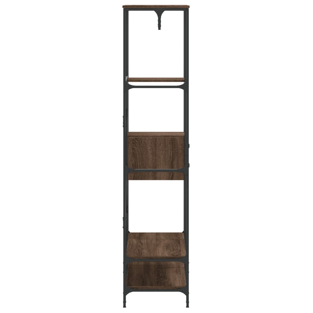 Porte-vêtements avec étagères chêne marron bois d'ingénierie - XIOS