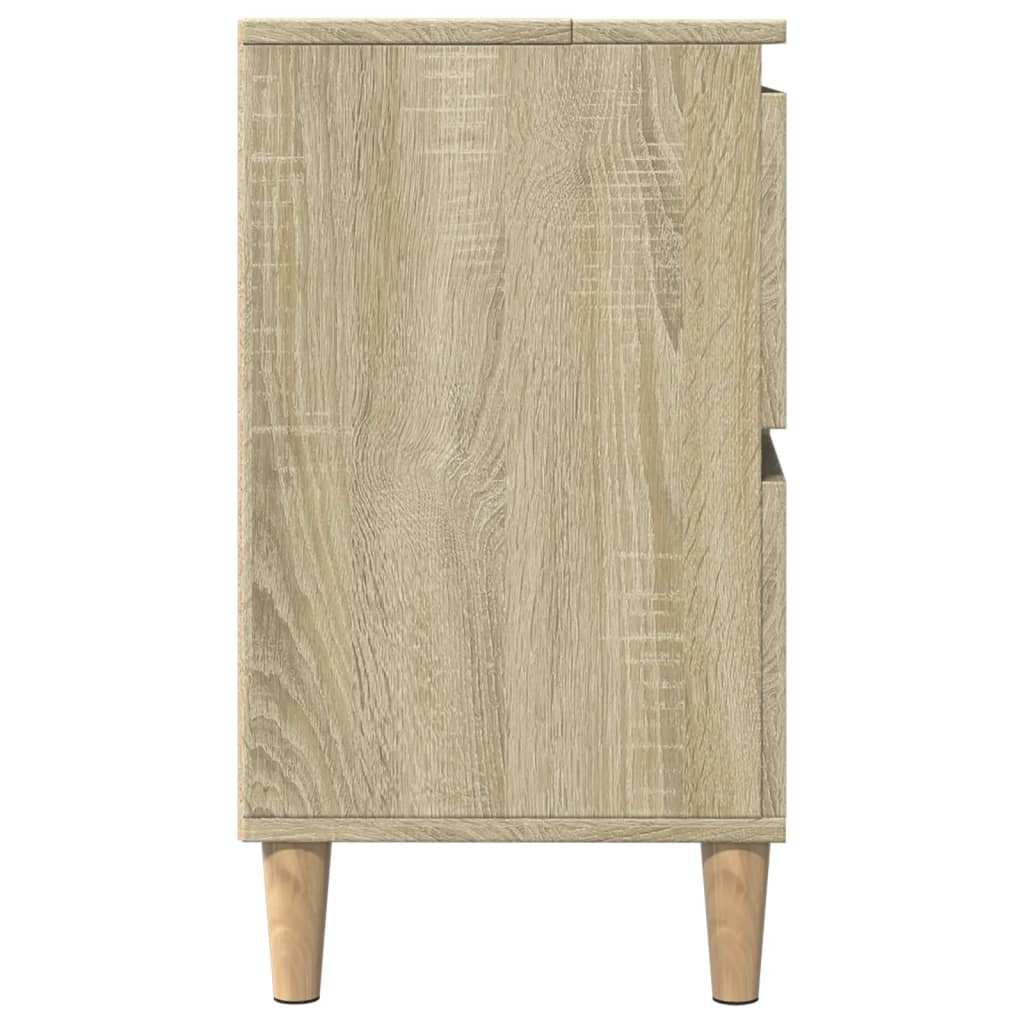 Meuble d'évier chêne sonoma 80x33x60 cm bois d'ingénierie - XIOS