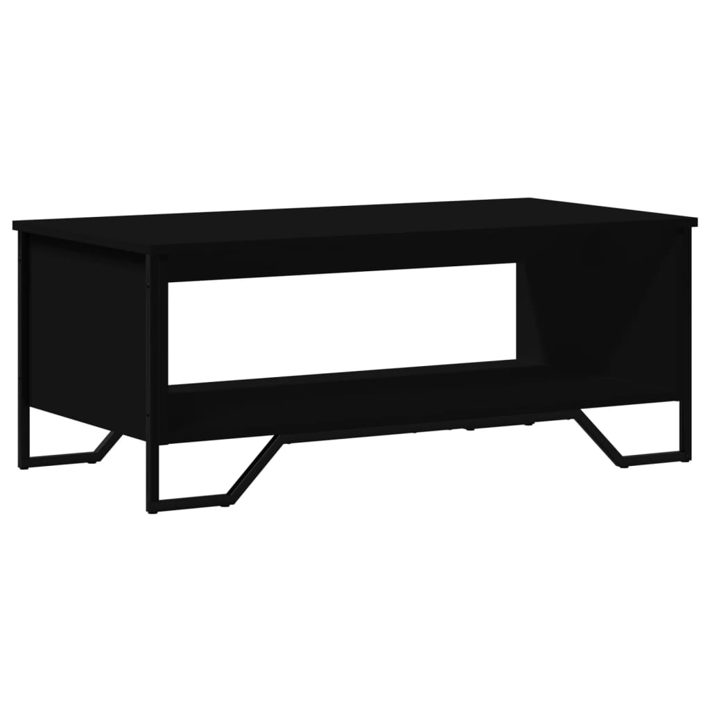Table basse noir 100x51x40 cm bois d'ingénierie - XIOS