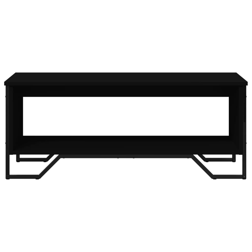 Table basse noir 100x51x40 cm bois d'ingénierie - XIOS