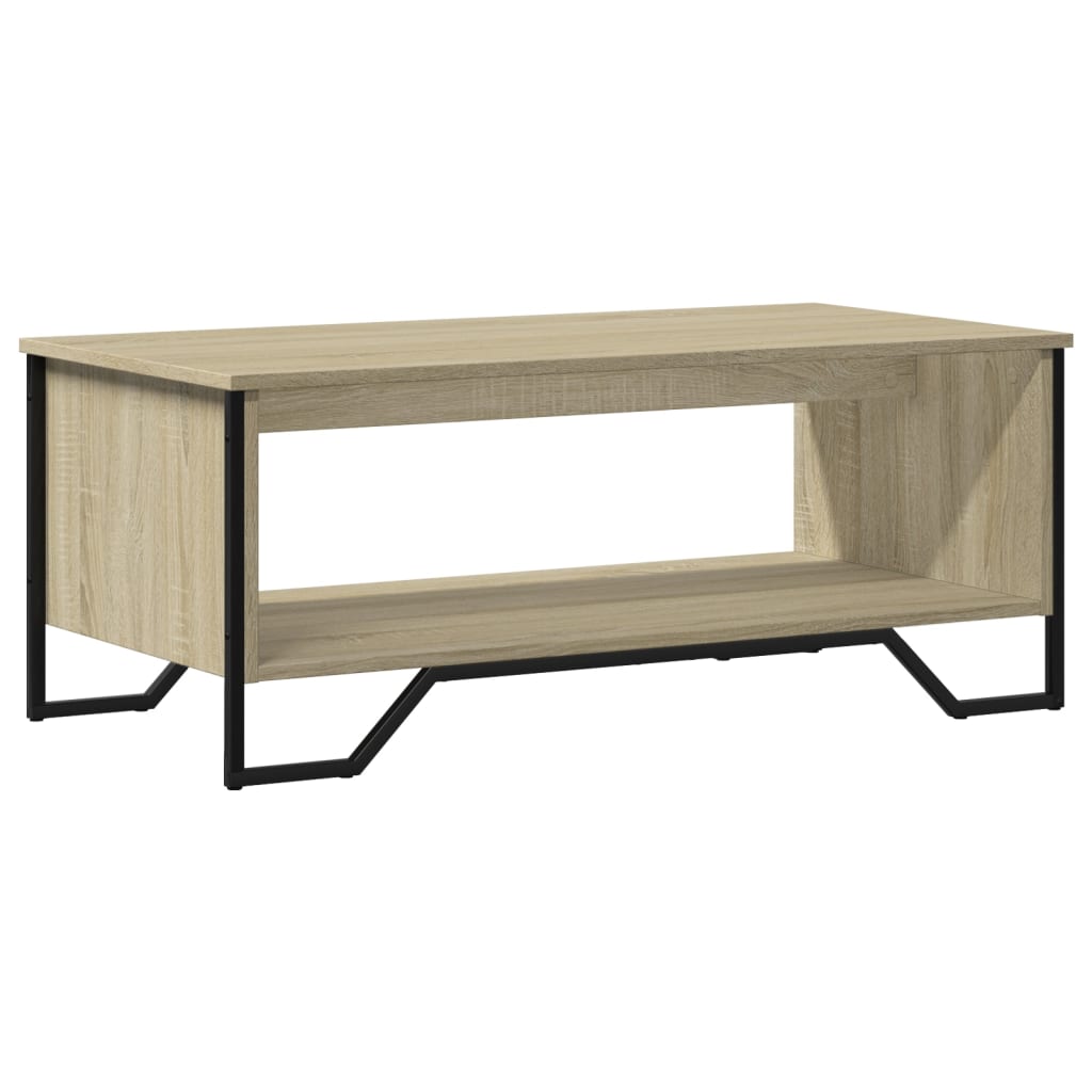 Table basse chêne sonoma 100x51x40 cm bois d'ingénierie - XIOS