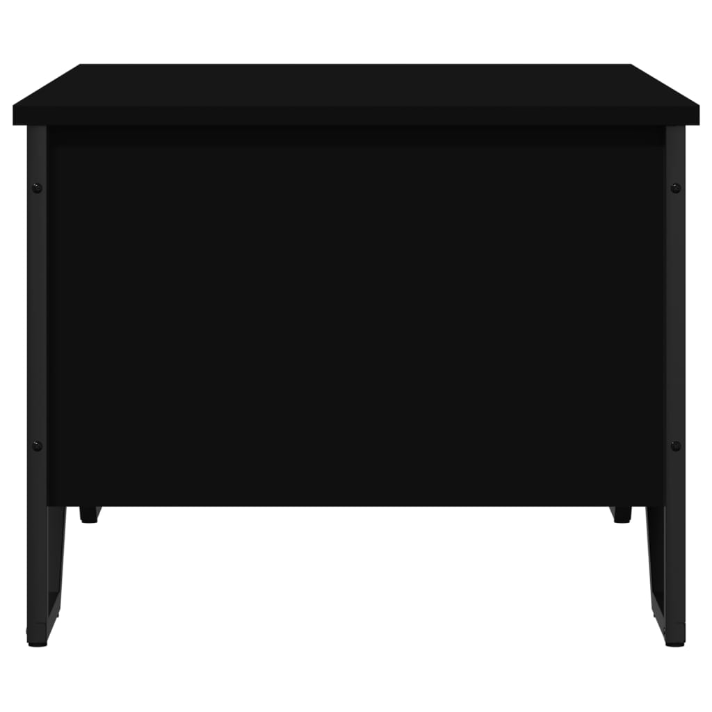Table basse noir 75x51x40 cm bois d'ingénierie - XIOS