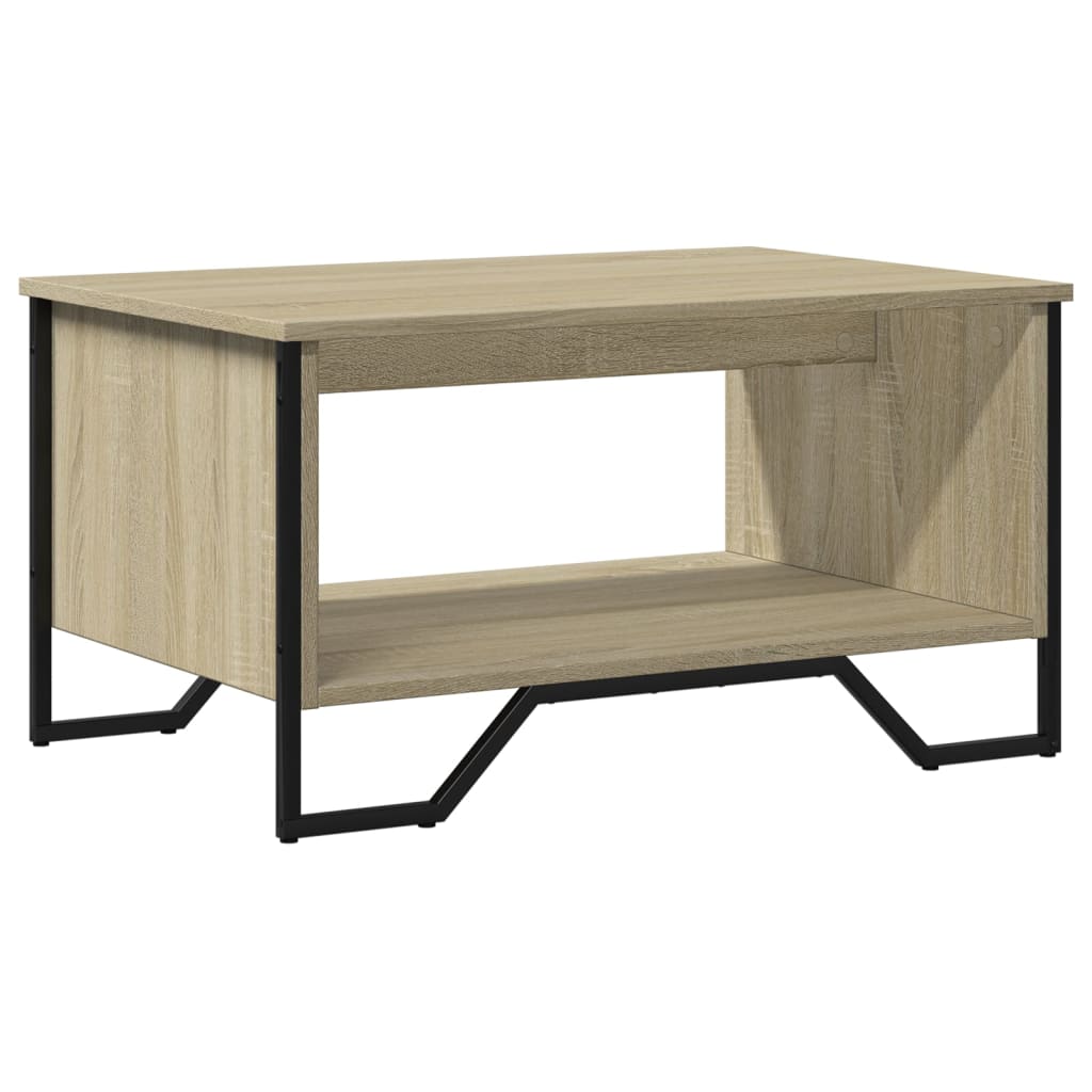 Table basse chêne sonoma 75x51x40 cm bois d'ingénierie - XIOS