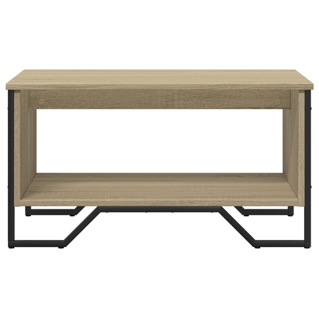 Table basse chêne sonoma 75x51x40 cm bois d'ingénierie - XIOS