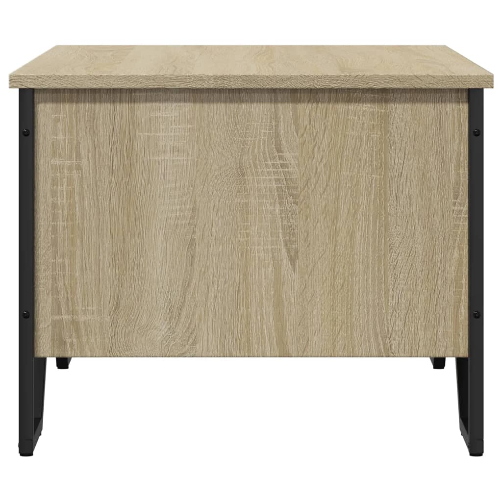 Table basse chêne sonoma 75x51x40 cm bois d'ingénierie - XIOS