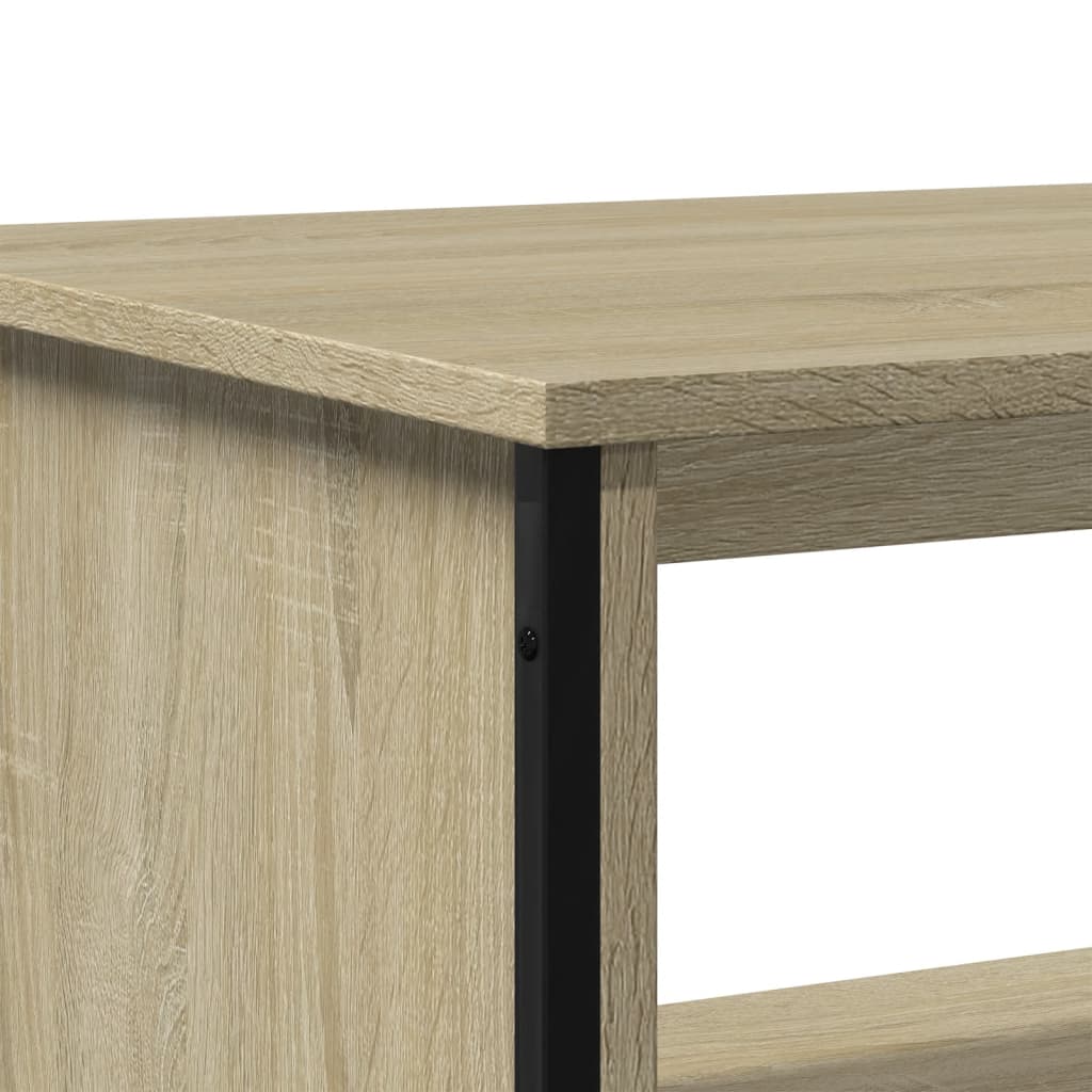 Table basse chêne sonoma 75x51x40 cm bois d'ingénierie - XIOS