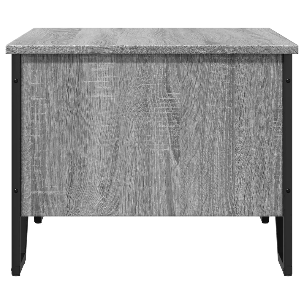 Table basse sonoma gris 75x51x40 cm bois d'ingénierie - XIOS