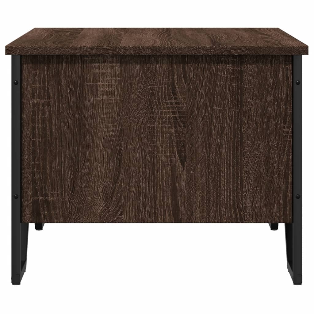Table basse chêne marron 75x51x40 cm bois d'ingénierie - XIOS