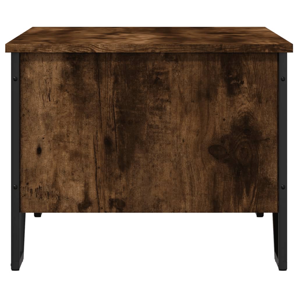 Table basse chêne fumé 100x51x40 cm bois d'ingénierie - XIOS