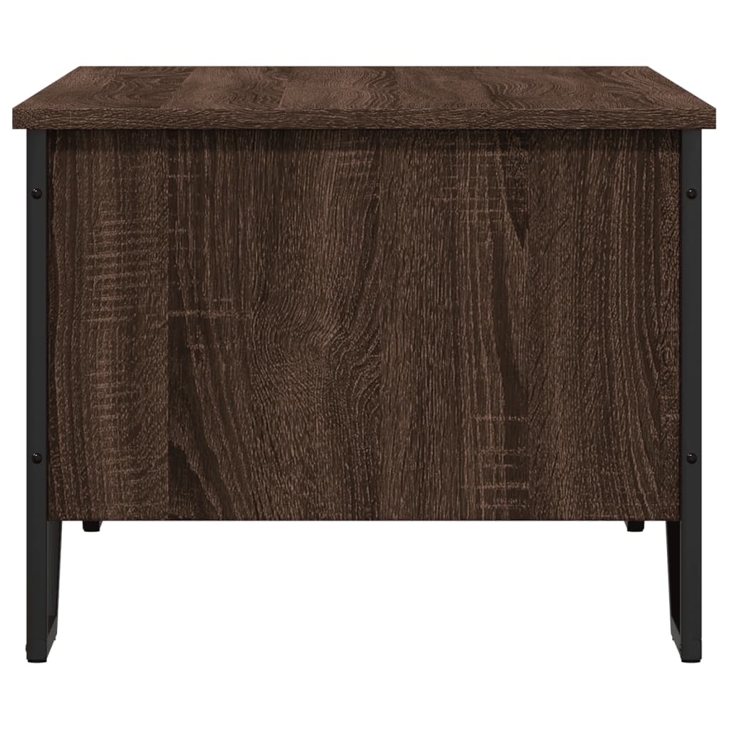 Table basse chêne marron 100x51x40 cm bois d'ingénierie - XIOS