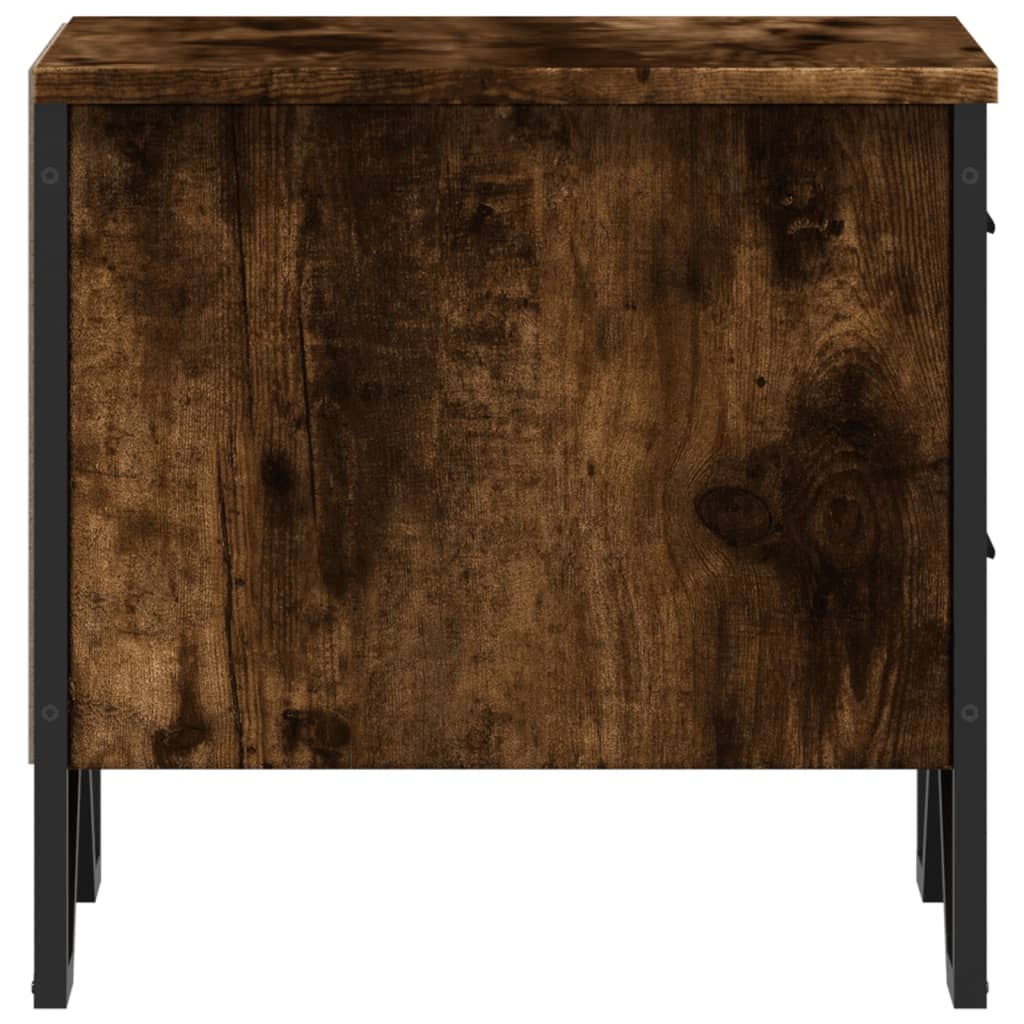 Tables de chevet 2 pcs chêne fumé 40x41x40 cm bois ingénierie - XIOS