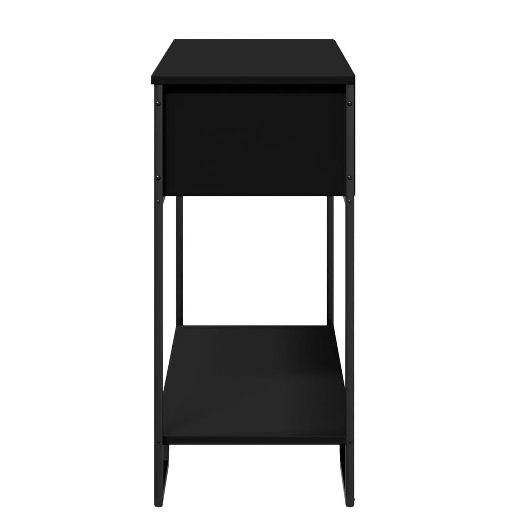 Table console noir 100x35x74,5 cm bois d'ingénierie - XIOS