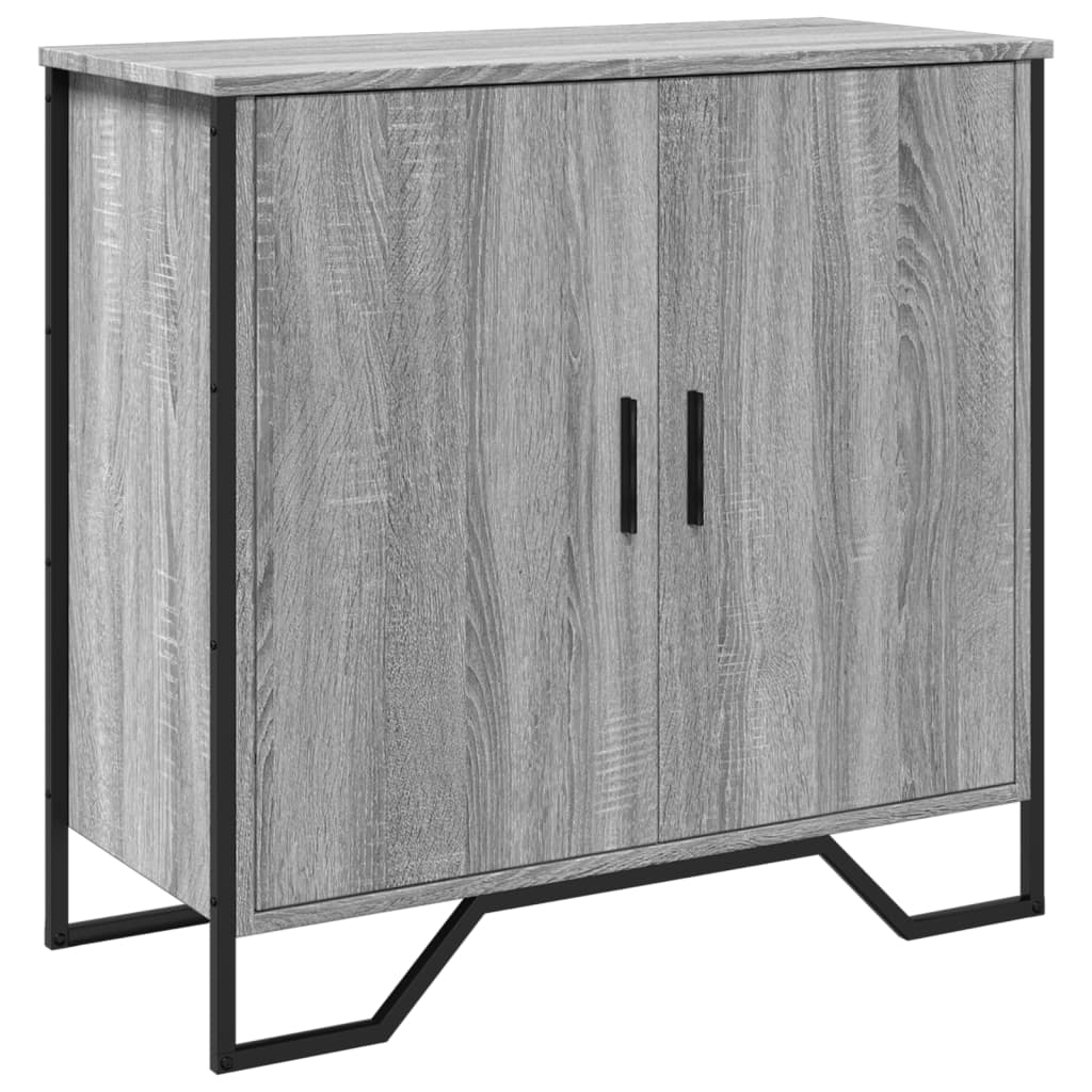 Buffet sonoma gris 78x35,5x74,5 cm Bois d'ingénierie - XIOS