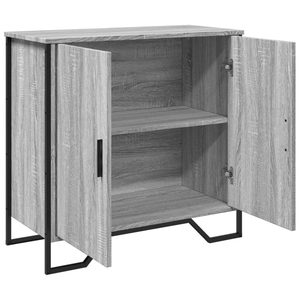Buffet sonoma gris 78x35,5x74,5 cm Bois d'ingénierie - XIOS