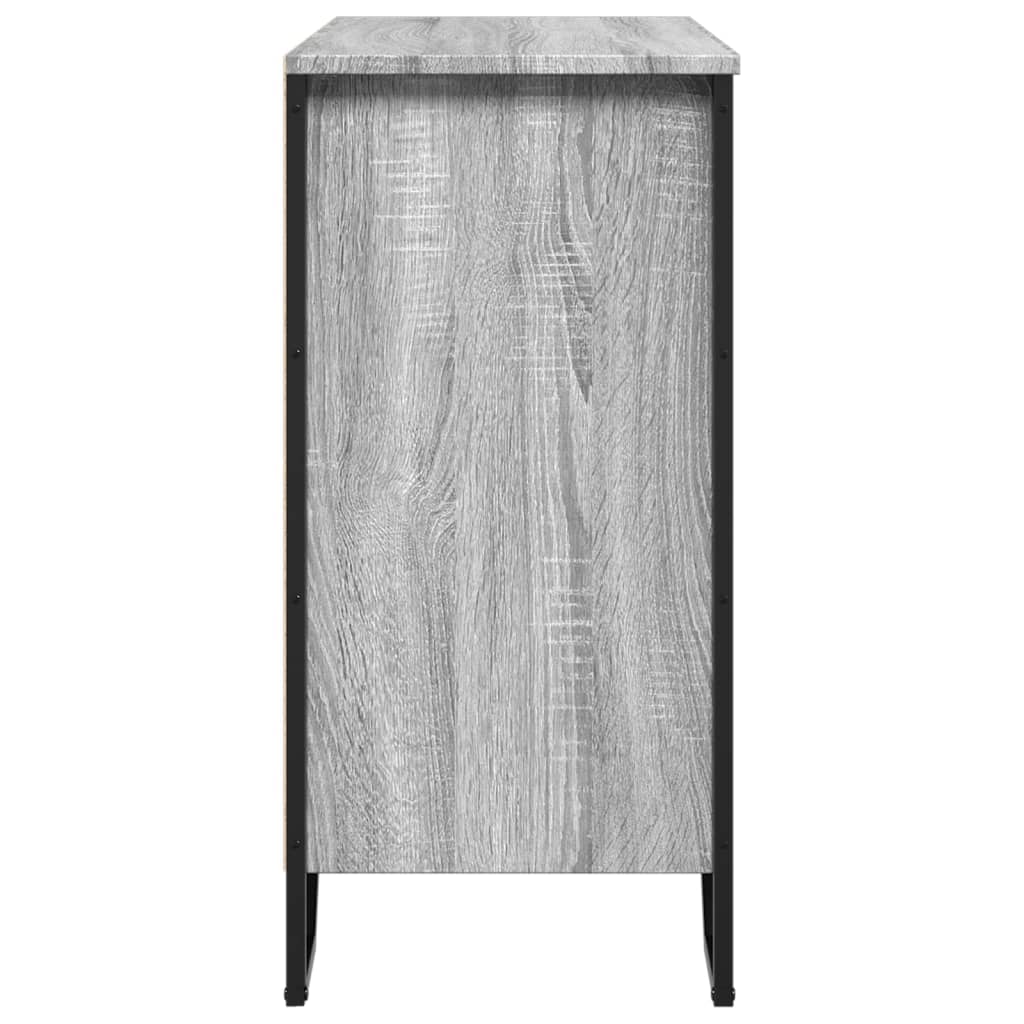 Buffet sonoma gris 78x35,5x74,5 cm Bois d'ingénierie - XIOS