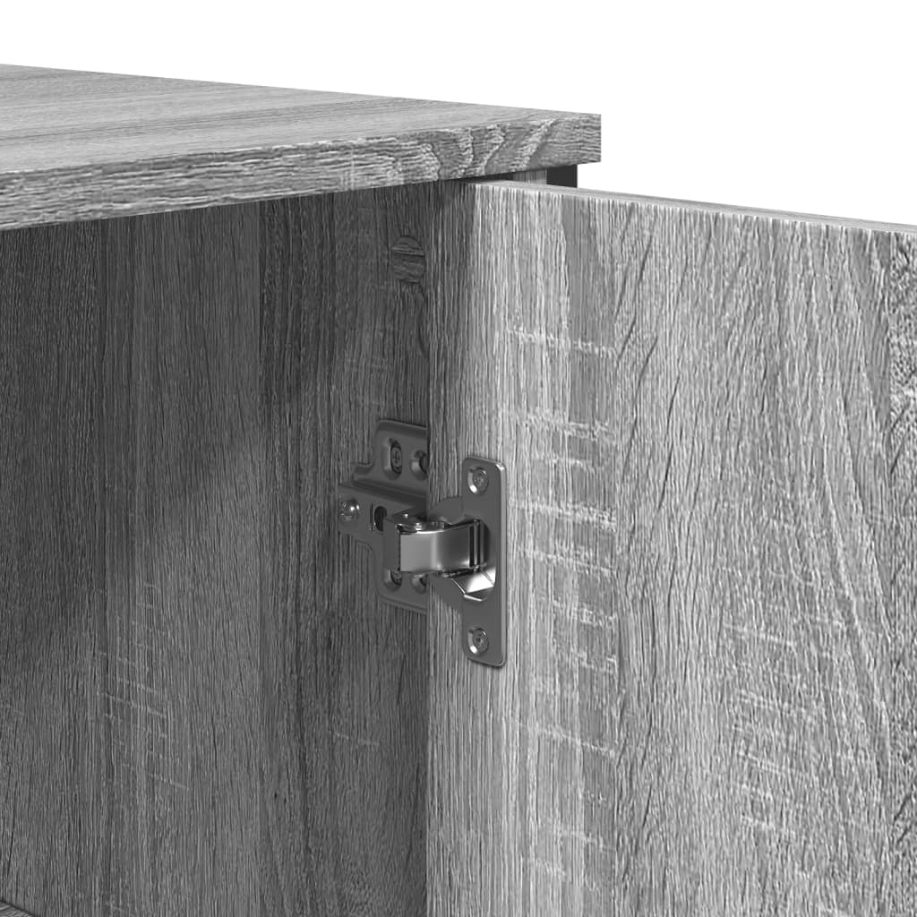 Buffet sonoma gris 78x35,5x74,5 cm Bois d'ingénierie - XIOS