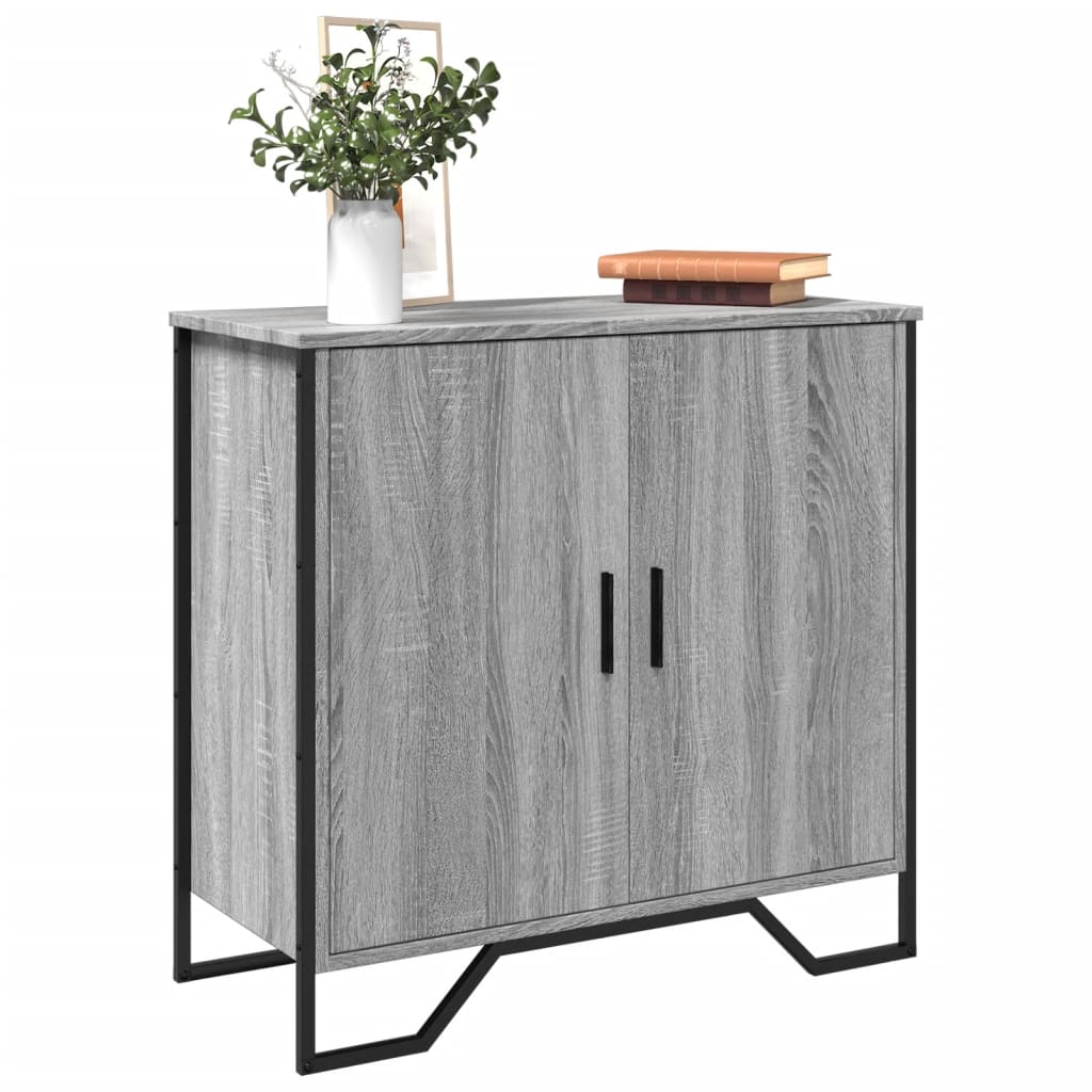 Buffet sonoma gris 78x35,5x74,5 cm Bois d'ingénierie - XIOS