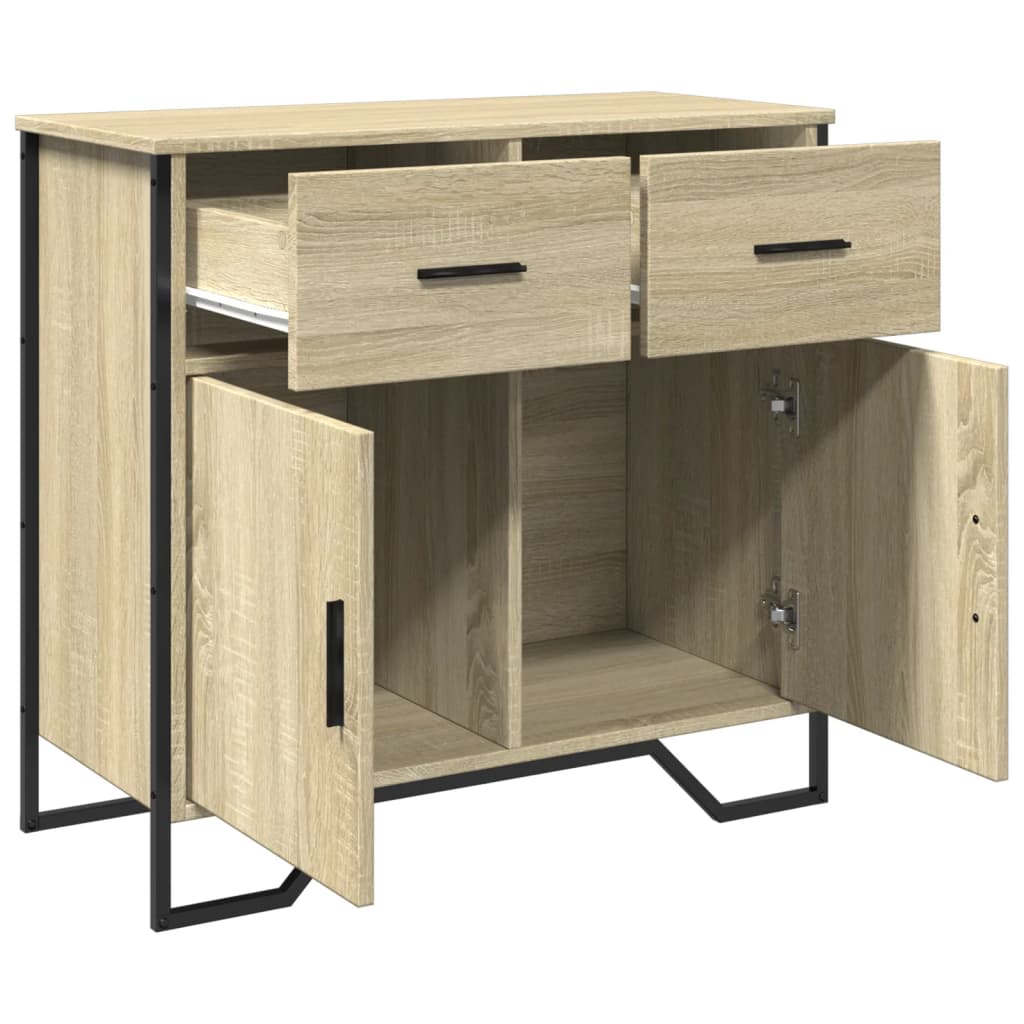Buffet chêne sonoma 79,5x35,5x74,5 cm bois d'ingénierie - XIOS