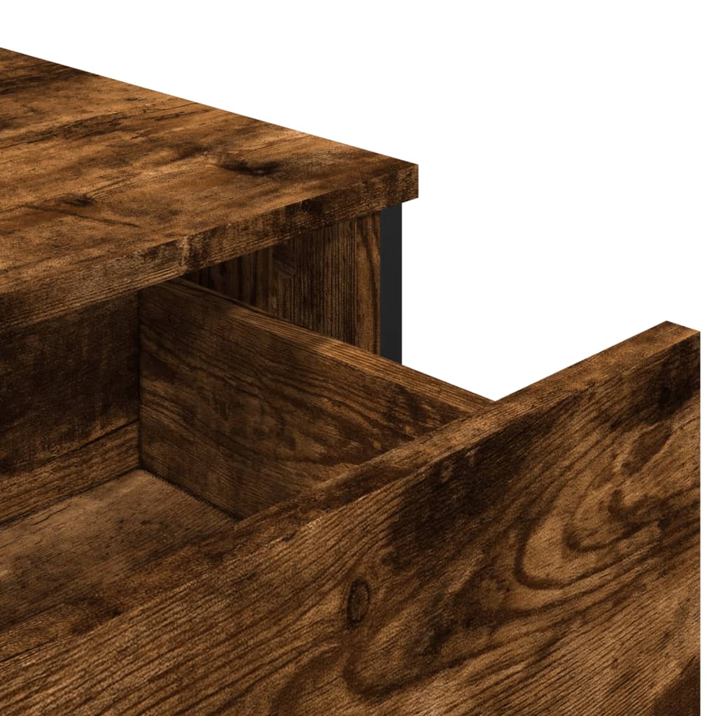 Buffet chêne fumé 79,5x35,5x74,5 cm bois d'ingénierie - XIOS