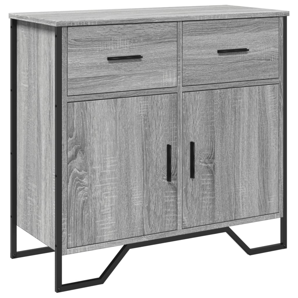 Buffet sonoma gris 79,5x35,5x74,5 cm bois d'ingénierie - XIOS