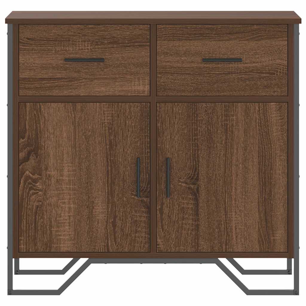 Buffet chêne marron 79,5x35,5x74,5 cm bois d'ingénierie - XIOS