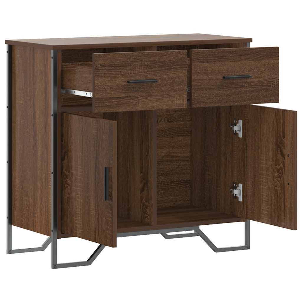Buffet chêne marron 79,5x35,5x74,5 cm bois d'ingénierie - XIOS