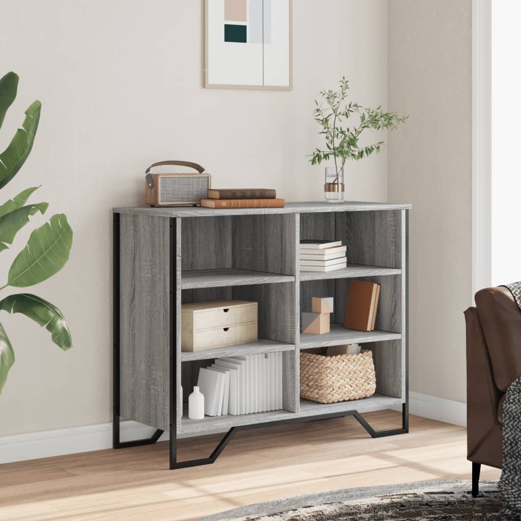 Buffet sonoma gris 91x35,5x74,5 cm bois d'ingénierie - XIOS