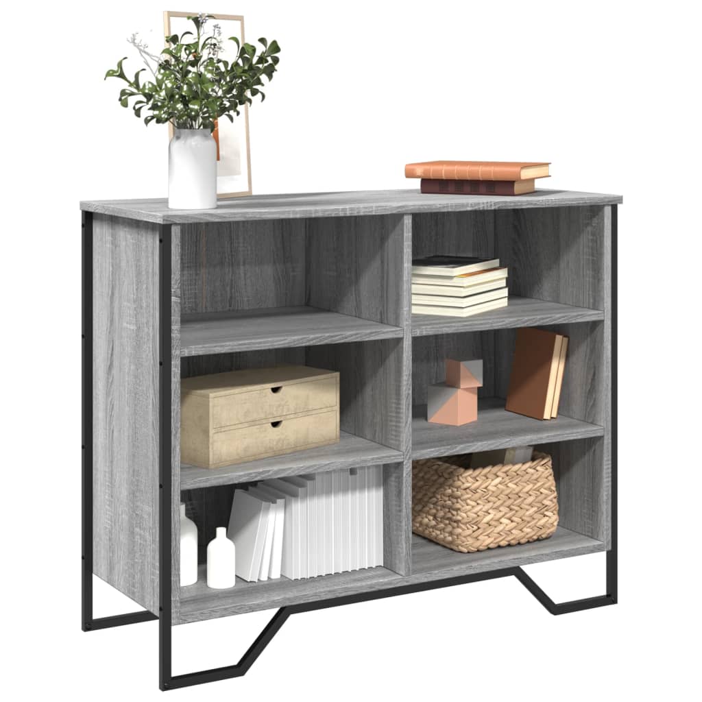 Buffet sonoma gris 91x35,5x74,5 cm bois d'ingénierie - XIOS