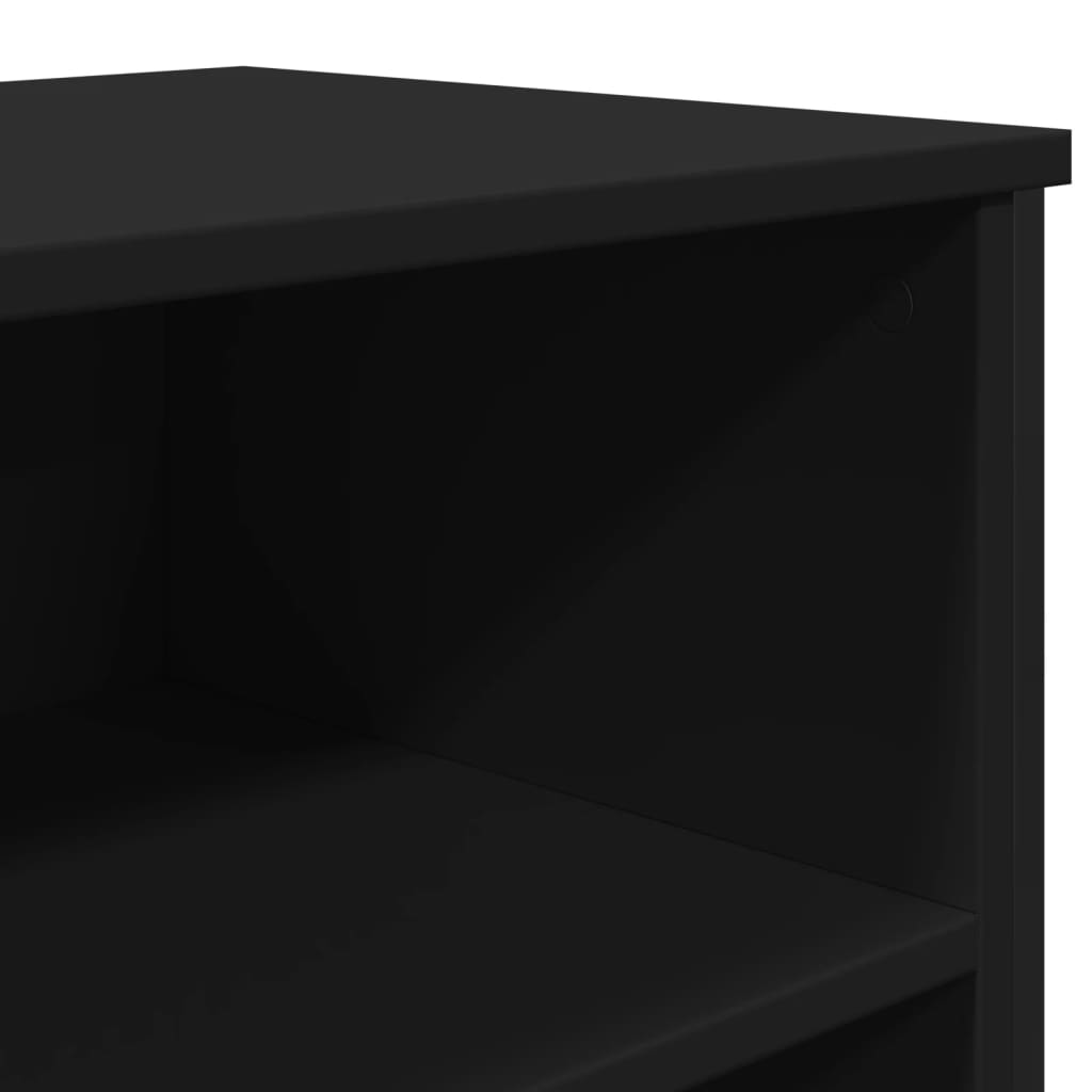 Buffet noir 101x35,5x74,5 cm bois d'ingénierie - XIOS