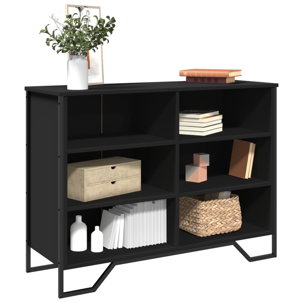 Buffet noir 101x35,5x74,5 cm bois d'ingénierie - XIOS