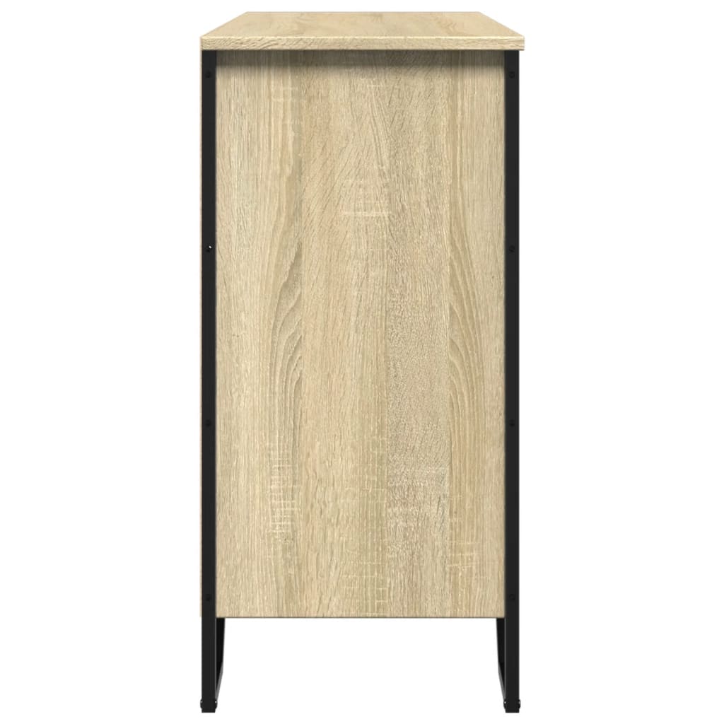 Buffet chêne sonoma 101x35,5x74,5 cm bois d'ingénierie