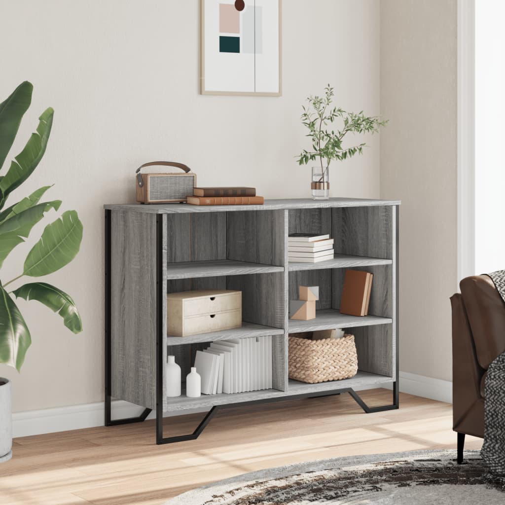 Buffet sonoma gris 101x35,5x74,5 cm bois d'ingénierie - XIOS