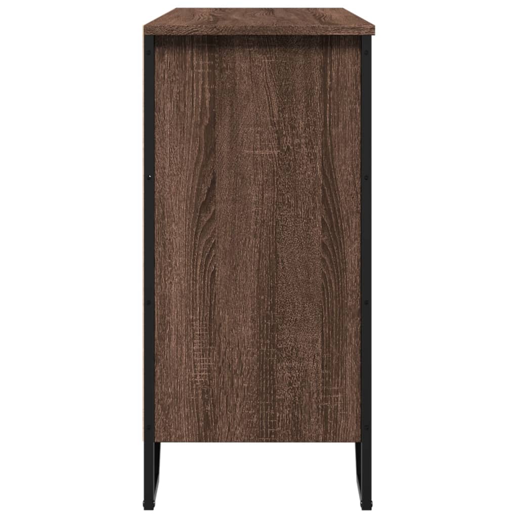 Buffet chêne marron 101x35,5x74,5 cm bois d'ingénierie - XIOS