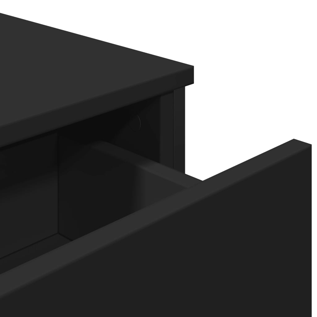 Buffet noir 97x32,5x74,5 cm bois d’ingénierie - XIOS