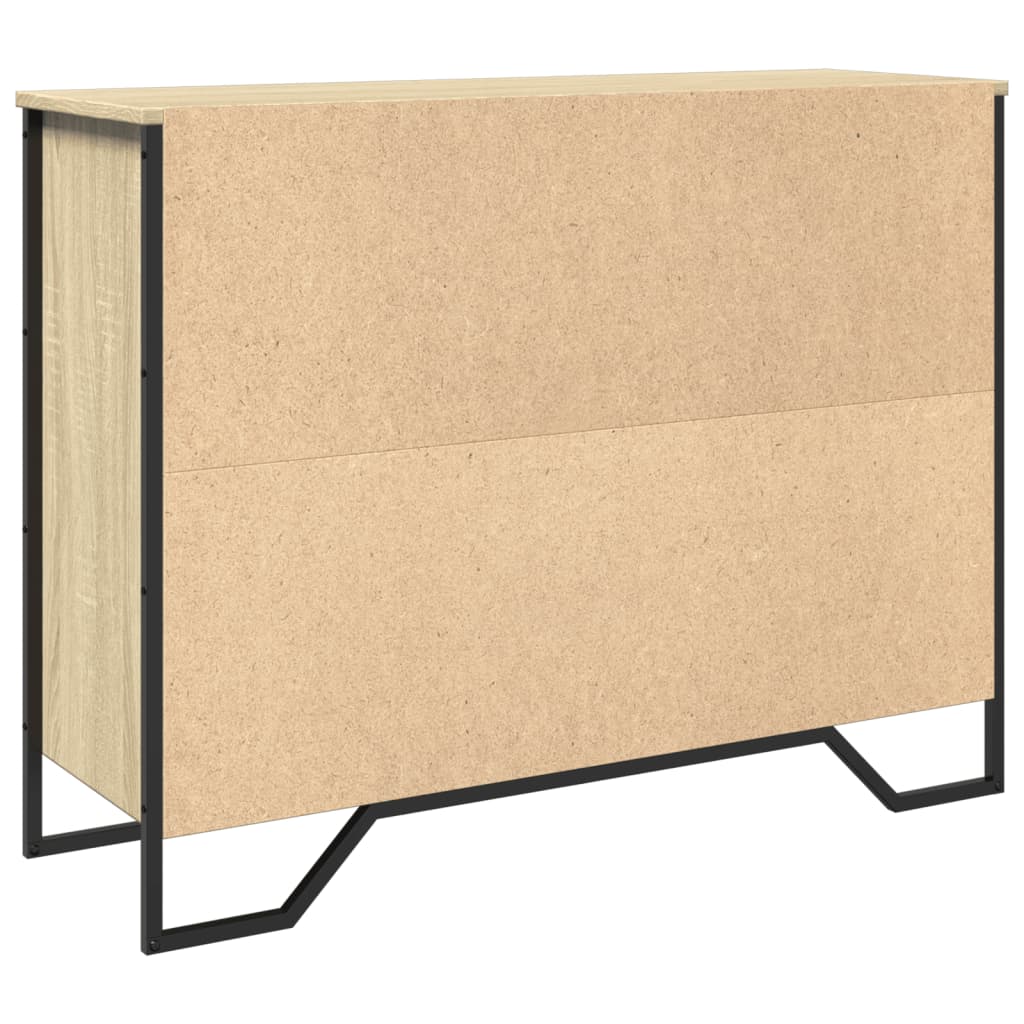 Buffet chêne sonoma 97x32,5x74,5 cm bois d'ingénierie - XIOS