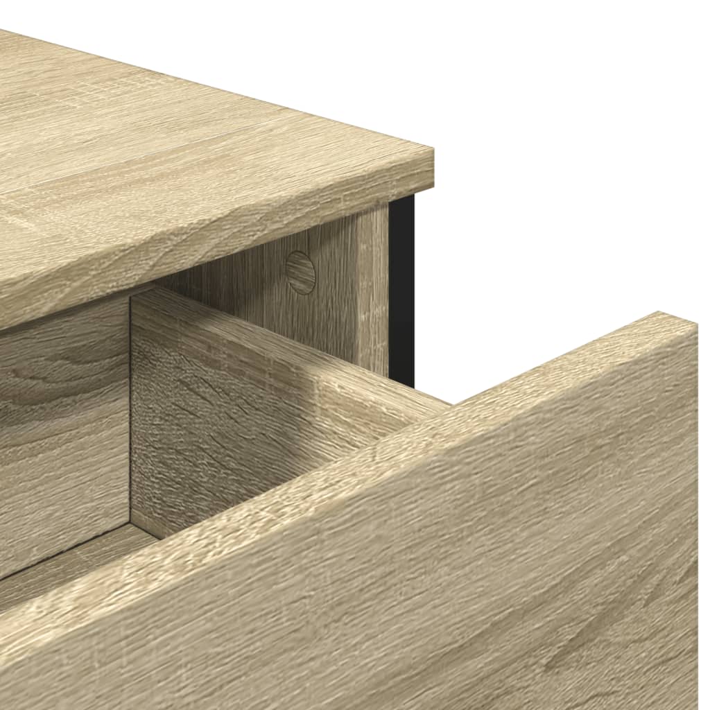 Buffet chêne sonoma 97x32,5x74,5 cm bois d'ingénierie - XIOS