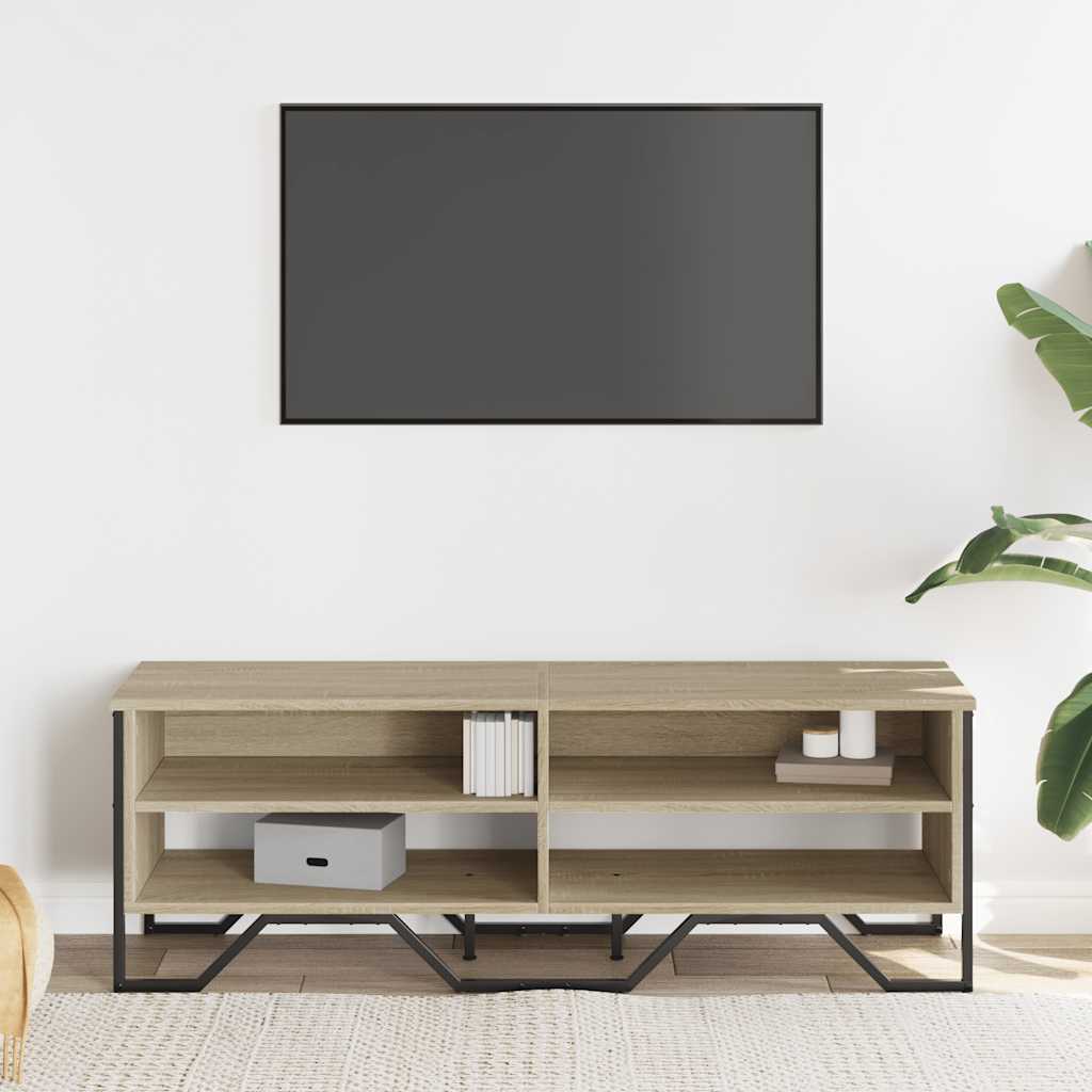 Meuble TV chêne sonoma 122x34x41 cm bois d'ingénierie - XIOS