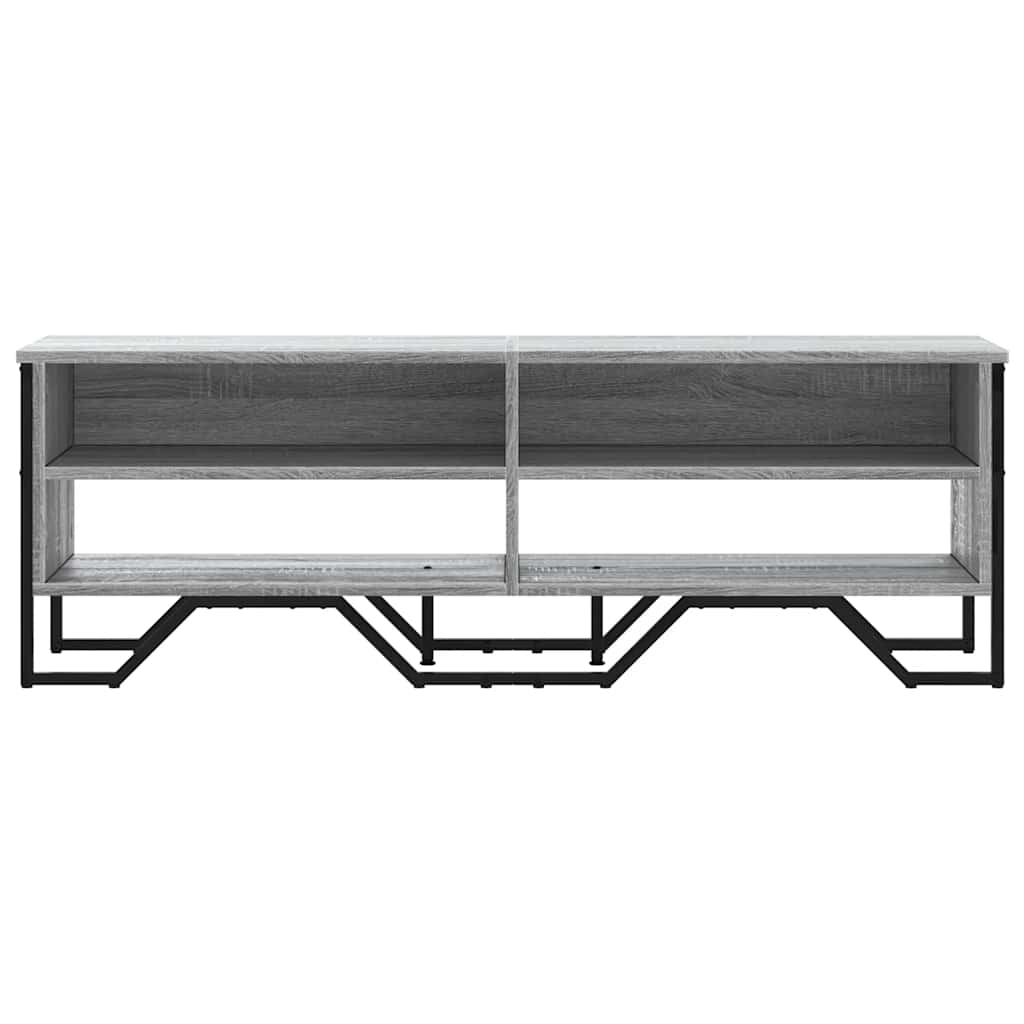Meuble TV sonoma gris 122x34x41 cm bois d'ingénierie - XIOS