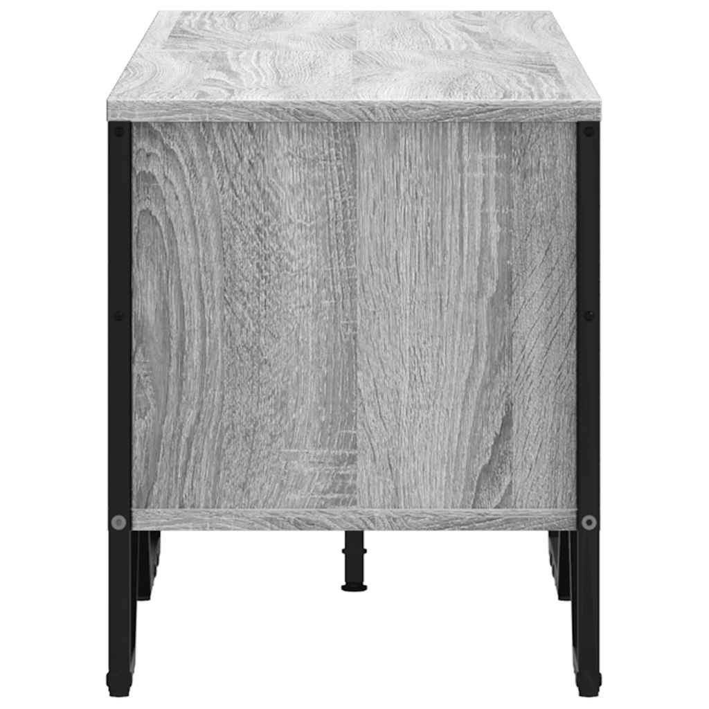 Meuble TV sonoma gris 122x34x41 cm bois d'ingénierie - XIOS