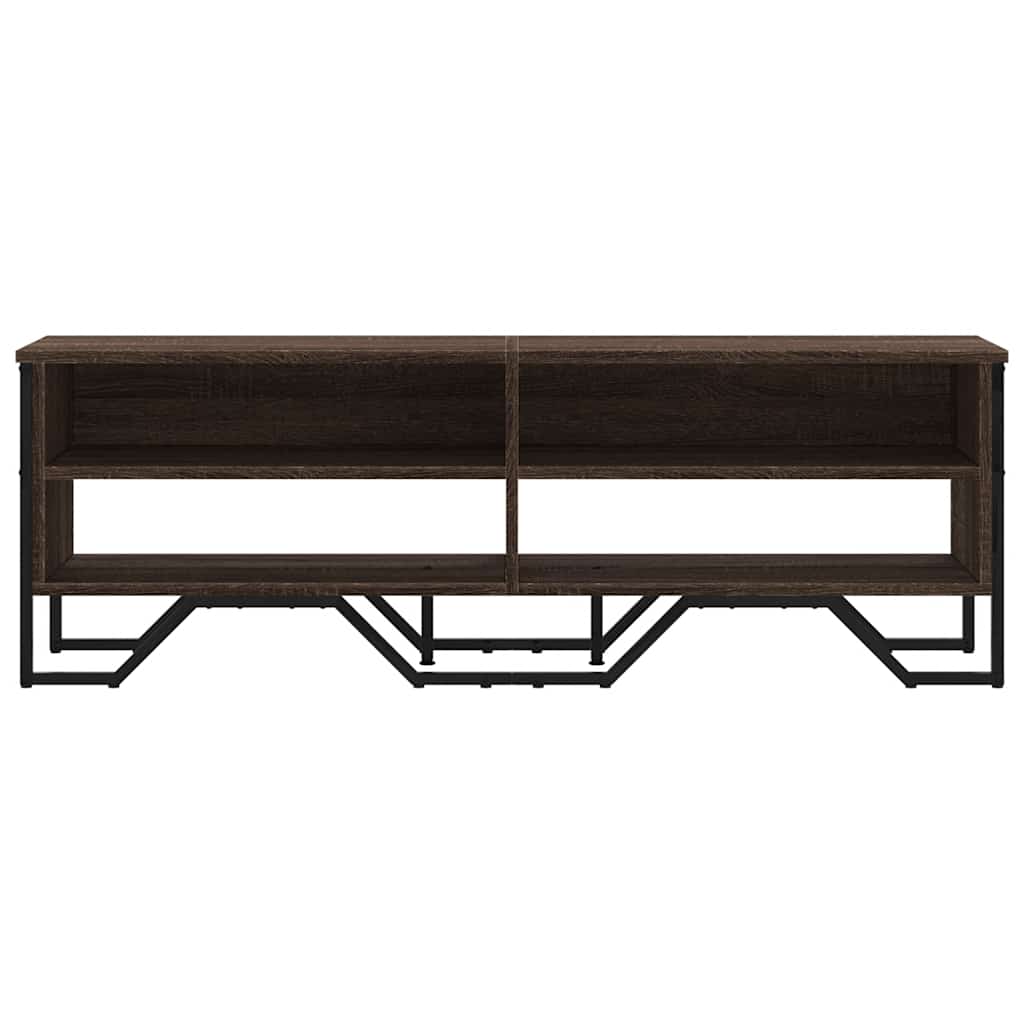 Meuble TV chêne marron 122x34x41 cm bois d'ingénierie - XIOS