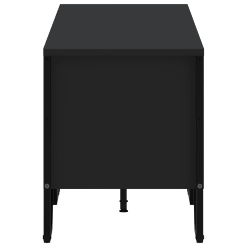 Meuble TV noir 180x34x41 cm bois d'ingénierie - XIOS