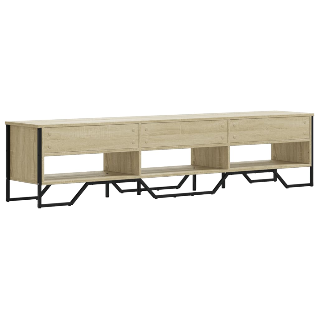 Meuble TV chêne sonoma 180x34x41 cm bois d'ingénierie - XIOS