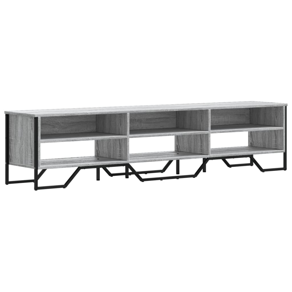Meuble TV sonoma gris 180x34x41 cm bois d'ingénierie - XIOS