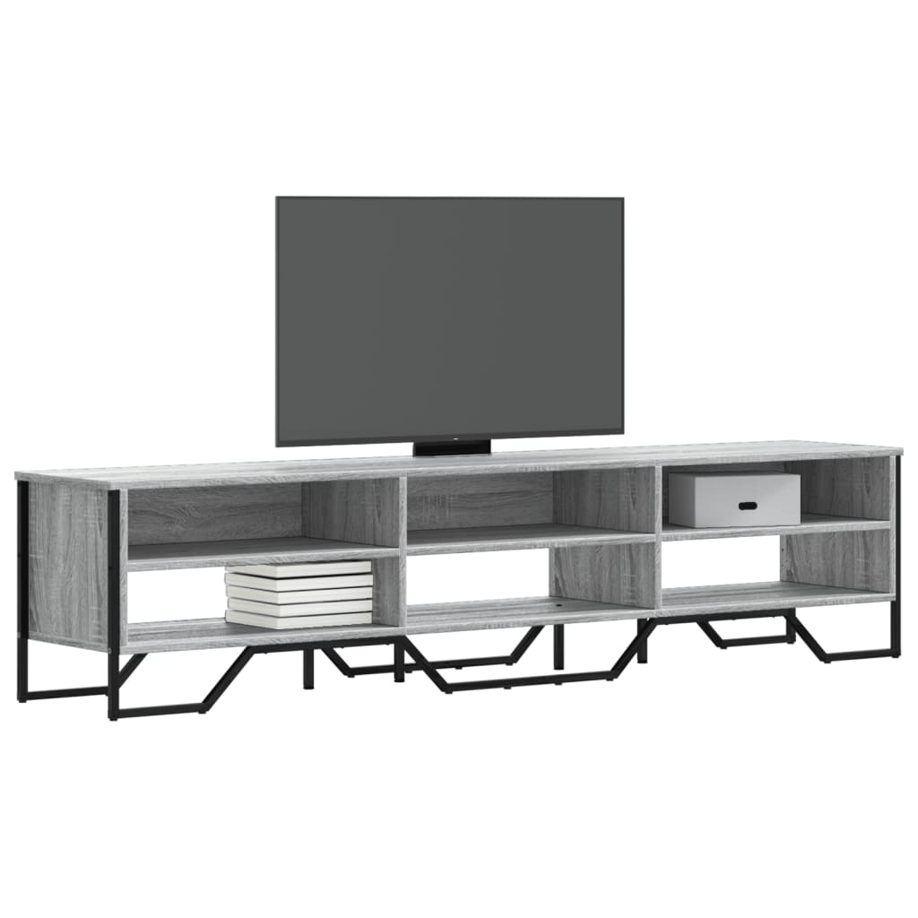 Meuble TV sonoma gris 180x34x41 cm bois d'ingénierie - XIOS